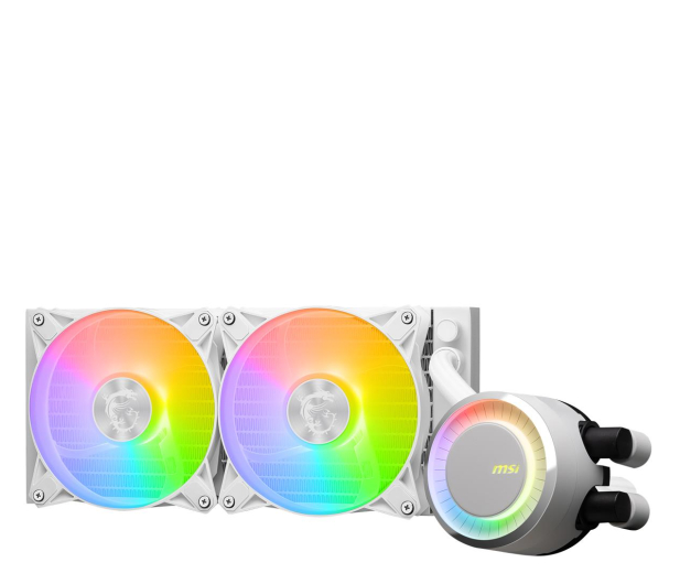 MSI MAG Core Liquid E240 White 2x120mm - 1179622 - zdjęcie 3
